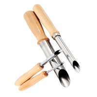Hole Cutter/Hole Maker Set for Clay – Premium Wooden Handle Set