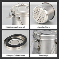 Premium Oil Painting Brush Stainless Steel Washing Bucket – Sealed Portable Pen-Washing & Drying Holder for Artists, Leak-Proof Art Supplies Cleaner