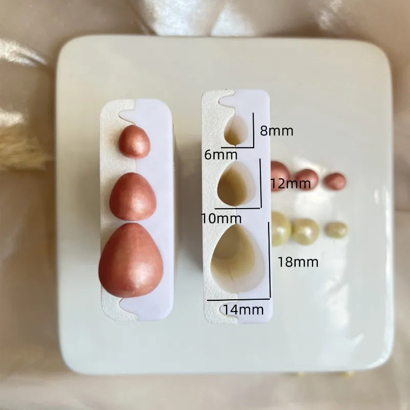 Polymer Clay Bead Roller Mini Easter Egg & Scale Texture Tools – Custom Round Ball Roller for Special-Shaped Beads and Earring Making
