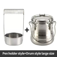 Premium Oil Painting Brush Stainless Steel Washing Bucket – Sealed Portable Pen-Washing & Drying Holder for Artists, Leak-Proof Art Supplies Cleaner