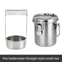 Premium Oil Painting Brush Stainless Steel Washing Bucket – Sealed Portable Pen-Washing & Drying Holder for Artists, Leak-Proof Art Supplies Cleaner