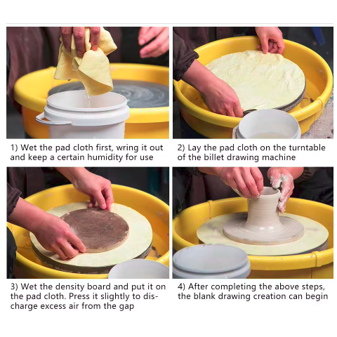 12-Inch Reusable Pottery Wheel Bats Cloth