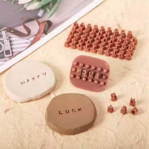 Number Alphabet Stamp for Clay and Craft