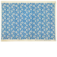 Pottery Underglaze Transfer Paper – Blue and White Floral Decal Sheets for Ceramic and Porcelain Decoration