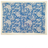 Pottery Underglaze Transfer Paper – Blue and White Floral Decal Sheets for Ceramic and Porcelain Decoration
