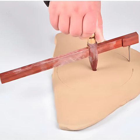 Pottery Calipers – Precision Clay Measuring Tool with Copper, Plastic, and Wood Options for Accurate Pottery and Ceramic Shaping