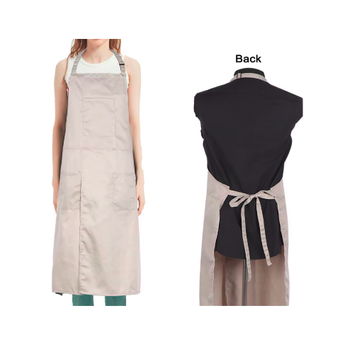 Premium Canvas Pottery Split Leg Apron – Long Ceramic Artist Apron with Separate Tool Pockets for Men & Women