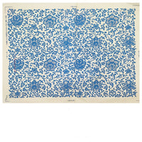 Pottery Underglaze Transfer Paper – Blue and White Floral Decal Sheets for Ceramic and Porcelain Decoration
