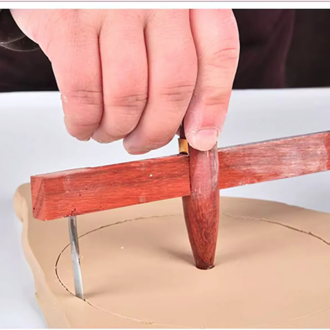 Pottery Calipers – Precision Clay Measuring Tool with Copper, Plastic, and Wood Options for Accurate Pottery and Ceramic Shaping