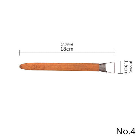 5-Piece Pottery Texture Trimming Tool Set – Versatile Clay Detailing in 5 Sizes