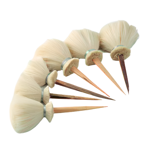 Large Head Bamboo Pottery Brush