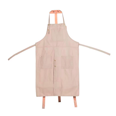 Premium Canvas Pottery Split Leg Apron – Long Ceramic Artist Apron with Separate Tool Pockets for Men & Women