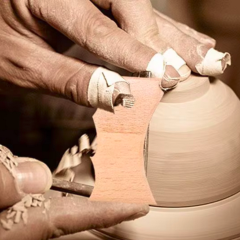 7-Piece Wooden Rib Tools for Clay – Durable Hardwood Pottery Set (Set 1 & Set 2)
