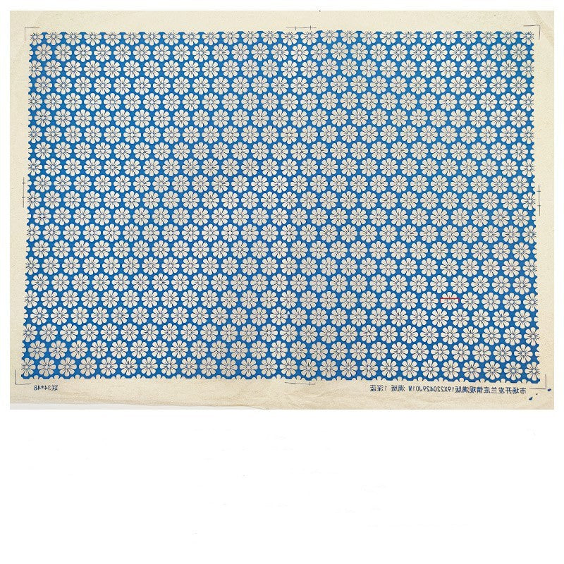 Pottery Underglaze Transfer Paper – Blue and White Floral Decal Sheets for Ceramic and Porcelain Decoration