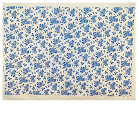 Pottery Underglaze Transfer Paper – Blue and White Floral Decal Sheets for Ceramic and Porcelain Decoration