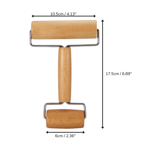 Hardwood Dual Roller for Clay – Professional Pottery & Sculpting Tool