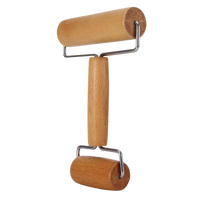 Hardwood Dual Roller for Clay – Professional Pottery & Sculpting Tool