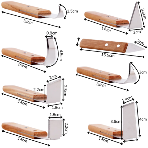 Wooden Handle Clay Plastic Trimming Tool