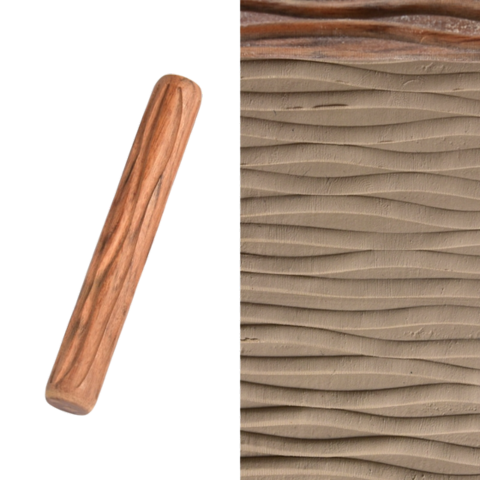 High Quality Wooden Texture Roller for Clay – Hardwood Engraved Rolling Pin Set