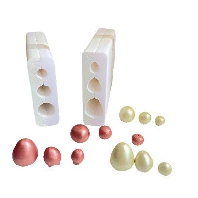 Polymer Clay Bead Roller Mini Easter Egg & Scale Texture Tools – Custom Round Ball Roller for Special-Shaped Beads and Earring Making