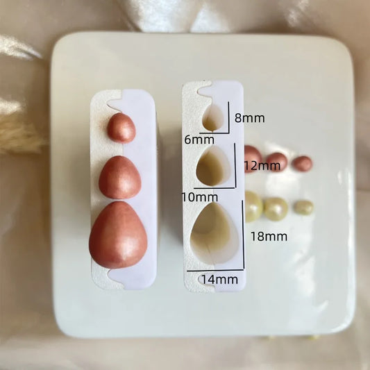 Polymer Clay Bead Roller Mini Easter Egg & Scale Texture Tools – Custom Round Ball Roller for Special-Shaped Beads and Earring Making