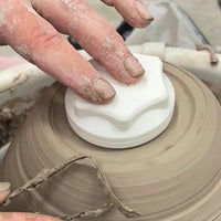 Pottery Spinner Tool – Clay Throwing and Trimming Stabilizer for Centering & Smoothing Ceramic Pieces