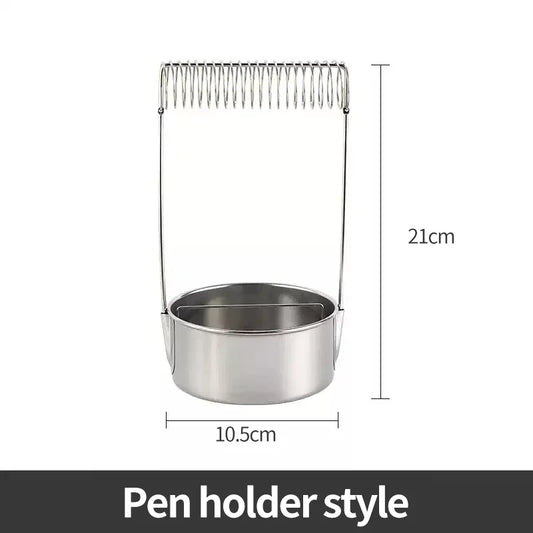 Premium Oil Painting Brush Stainless Steel Washing Bucket – Sealed Portable Pen-Washing & Drying Holder for Artists, Leak-Proof Art Supplies Cleaner