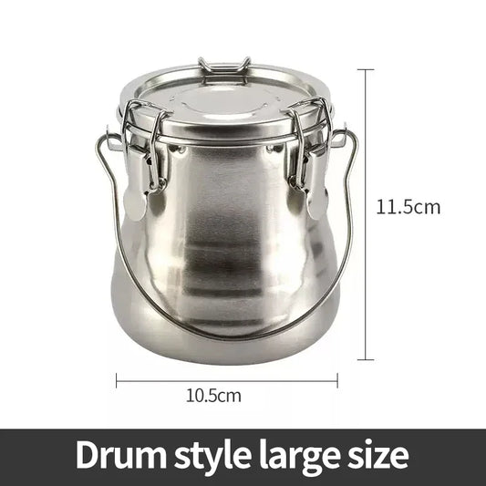 Premium Oil Painting Brush Stainless Steel Washing Bucket – Sealed Portable Pen-Washing & Drying Holder for Artists, Leak-Proof Art Supplies Cleaner