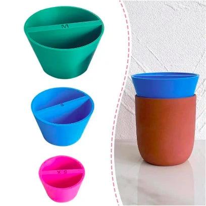 3Pcs Multiple Sizes Ceramic Rim Shaper Cone – 3D Printed Pottery Tool for Fixing & Smoothing Clay Rims