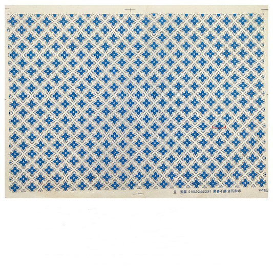 Pottery Underglaze Transfer Paper – Blue and White Floral Decal Sheets for Ceramic and Porcelain Decoration