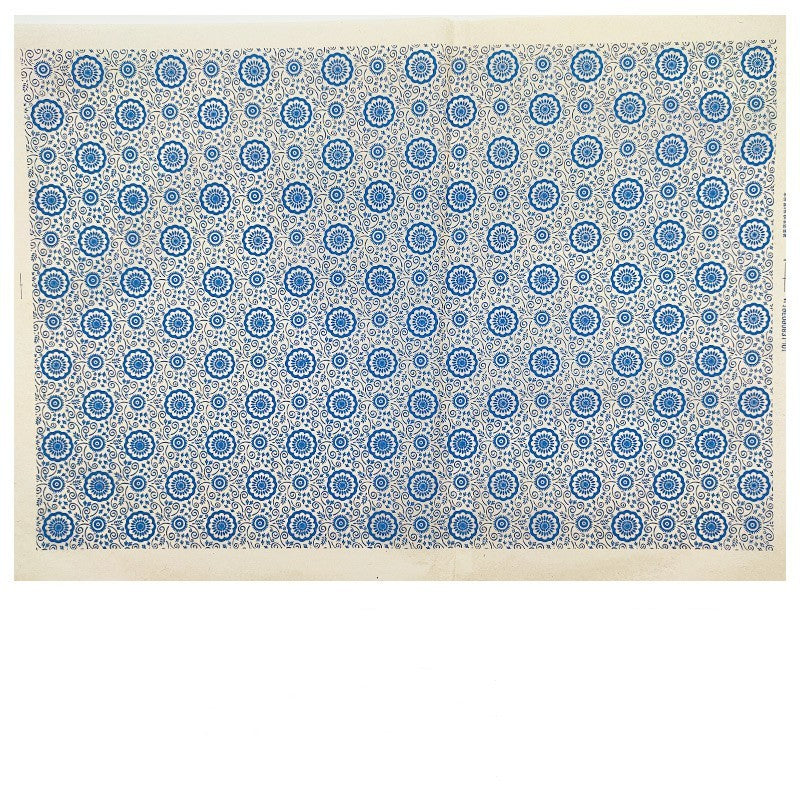 Pottery Underglaze Transfer Paper – Blue and White Floral Decal Sheets for Ceramic and Porcelain Decoration