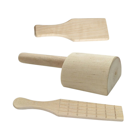 Clay Paddles Solid Wood Ceramic Clapping Board